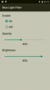 اسکرین شات 2 برنامه Blue Light & Brightness Filter