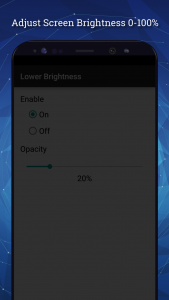 اسکرین شات برنامه Lower Brightness Screen Filter 3