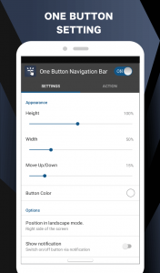 اسکرین شات برنامه One Button Navigation Bar 3