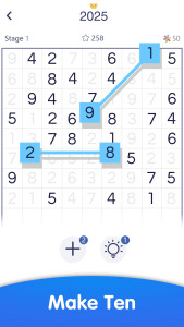 اسکرین شات 1 بازی Number Match Game - Ten & Pair