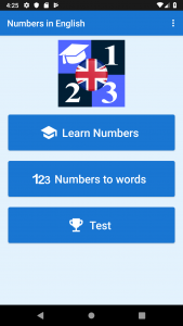 اسکرین شات برنامه Learn numbers in english 1
