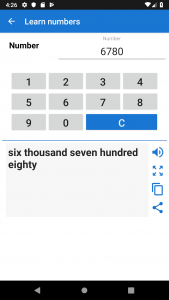 اسکرین شات برنامه Learn numbers in english 5