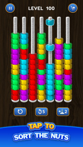 اسکرین شات 1 بازی Nut Sort Puzzle - Color Sort