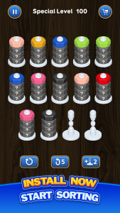 اسکرین شات 8 بازی Nut Sort Puzzle - Color Sort