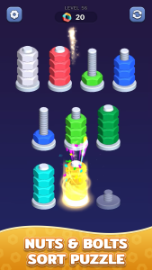 اسکرین شات 2 بازی Nuts Color Sort: Sorting Games