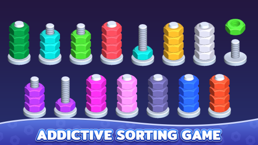 اسکرین شات 8 بازی Nuts Color Sort: Sorting Games