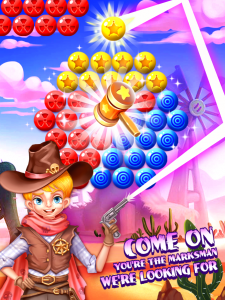 اسکرین شات بازی Texas Cowboy Bubble 1