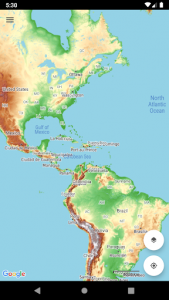 اسکرین شات برنامه World Topo Map 1