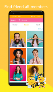 اسکرین شات برنامه BeeChat - Meet People Global 1