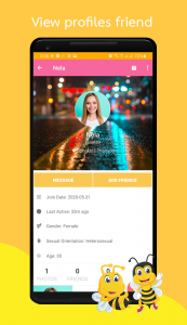 اسکرین شات برنامه BeeChat - Meet People Global 7