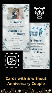 اسکرین شات برنامه Anniversary Invitation Card 3