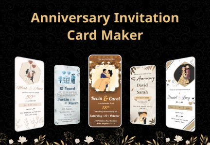 اسکرین شات برنامه Anniversary Invitation Card 1