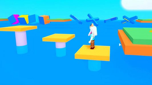 اسکرین شات بازی Obby Parkour games: lava mod 4