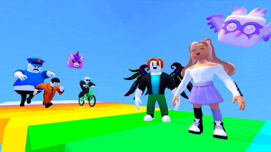 اسکرین شات 3 بازی Obby World: Parkour Runner