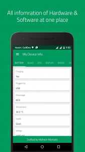 اسکرین شات 2 برنامه My Device Info - Hardware & So