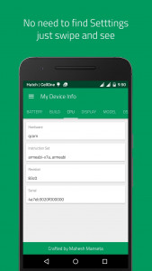 اسکرین شات 3 برنامه My Device Info - Hardware & So