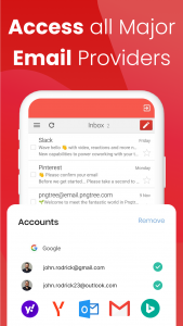اسکرین شات 2 برنامه Email Go: All email app
