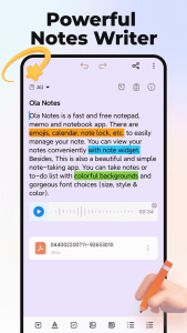 اسکرین شات برنامه Notepad, Notes, Easy Notebook 4