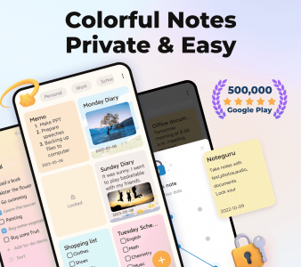 اسکرین شات برنامه Notepad, Notes, Easy Notebook 1
