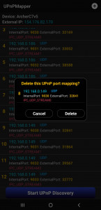 اسکرین شات برنامه Port Mapper for UPnP 3