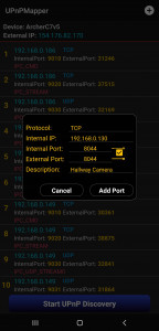 اسکرین شات برنامه Port Mapper for UPnP 2