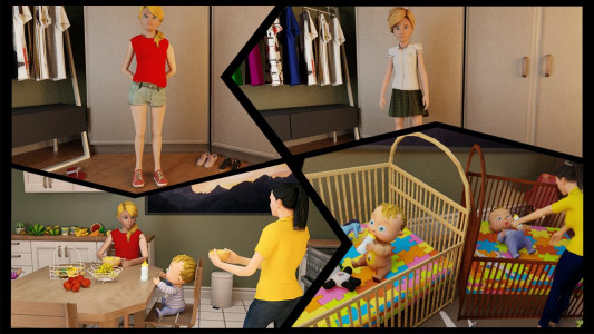 اسکرین شات بازی Real Mother Simulator 3D New Baby Simulator Games 4