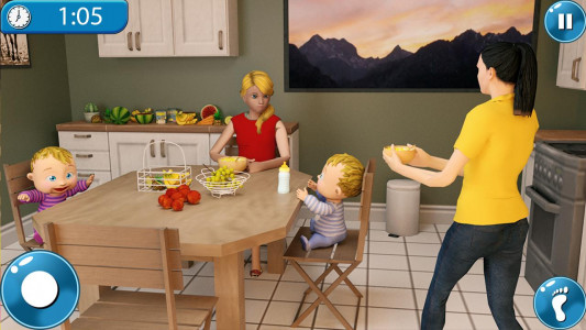 اسکرین شات بازی Real Mother Simulator 3D New Baby Simulator Games 1