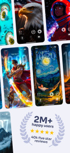 اسکرین شات 2 برنامه Live Wallpapers - One4Wall