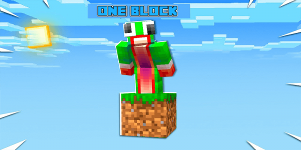 اسکرین شات برنامه One Block Survival Minecraft Map Skyblock 1