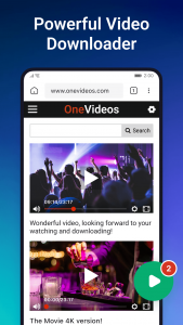 اسکرین شات برنامه OnePlayer - Video Downloader 2