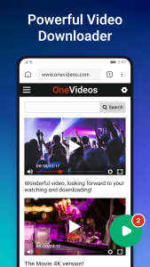 اسکرین شات 2 برنامه OnePlayer - Video Downloader
