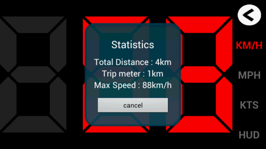اسکرین شات برنامه GPS HUD Speedometer 4