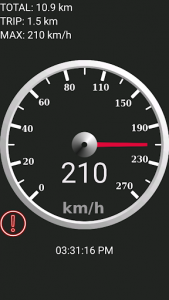 اسکرین شات برنامه GPS Speedometer Free 1