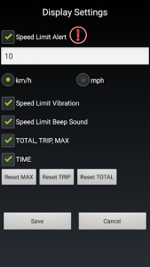 اسکرین شات برنامه GPS Speedometer Free 4