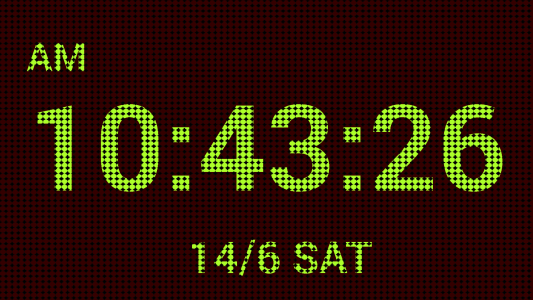 اسکرین شات برنامه LED Digital Table Clock 6