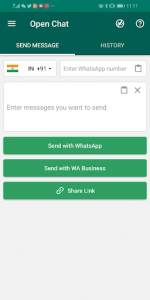 اسکرین شات برنامه Open Chat for WhatsApp - Click to Chat 1
