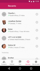 اسکرین شات برنامه Wifi calling & international calls app · Recorder 2