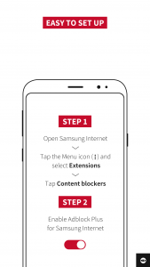 اسکرین شات 2 برنامه ABP for Samsung Internet