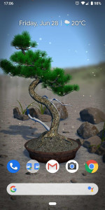 اسکرین شات 1 برنامه Bonsai 3D Live Wallpaper
