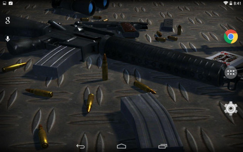 اسکرین شات برنامه 3D Guns Live Wallpaper 6
