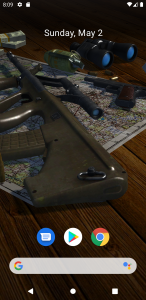 اسکرین شات 2 برنامه 3D Guns Live Wallpaper