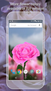 اسکرین شات 2 برنامه 3D Rose Live Wallpaper Lite
