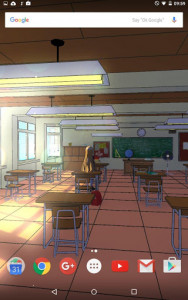 اسکرین شات برنامه Anime Schoolgirl 3D Live Wallpaper Free 7