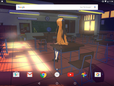 اسکرین شات برنامه Anime Schoolgirl 3D Live Wallpaper Free 6