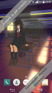 اسکرین شات برنامه Anime School Wallpaper Lite 3