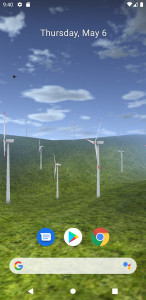 اسکرین شات 1 برنامه Wind Turbine 3D Live Wallpaper