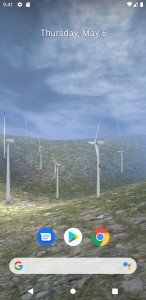 اسکرین شات 2 برنامه Wind Turbine 3D Live Wallpaper
