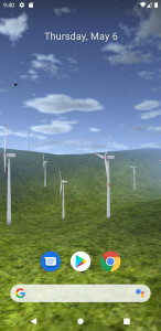 اسکرین شات برنامه Wind Turbine 3D Live Wallpaper 1