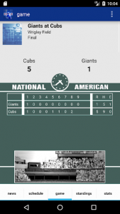 اسکرین شات برنامه Chicago Baseball - Cubs Edition 2