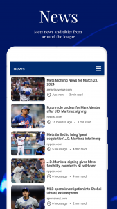 اسکرین شات 1 برنامه New York Baseball - Mets